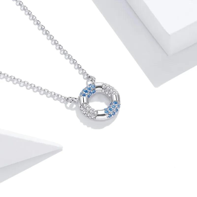 (kép) PANDORA típusú boldog úszó gyűrű collier nyaklánc - SCN447 - Megtekintés 2