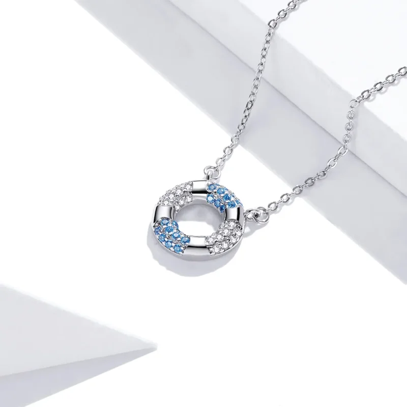 (kép) PANDORA típusú boldog úszó gyűrű collier nyaklánc - SCN447 - Megtekintés 3