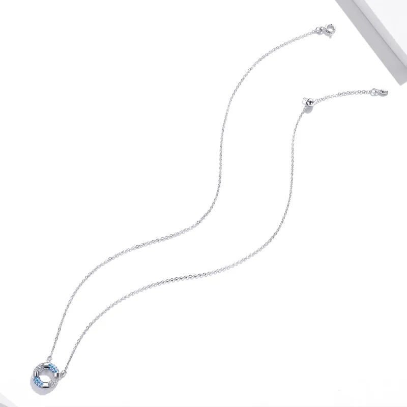 (kép) PANDORA típusú boldog úszó gyűrű collier nyaklánc - SCN447 - Megtekintés 4