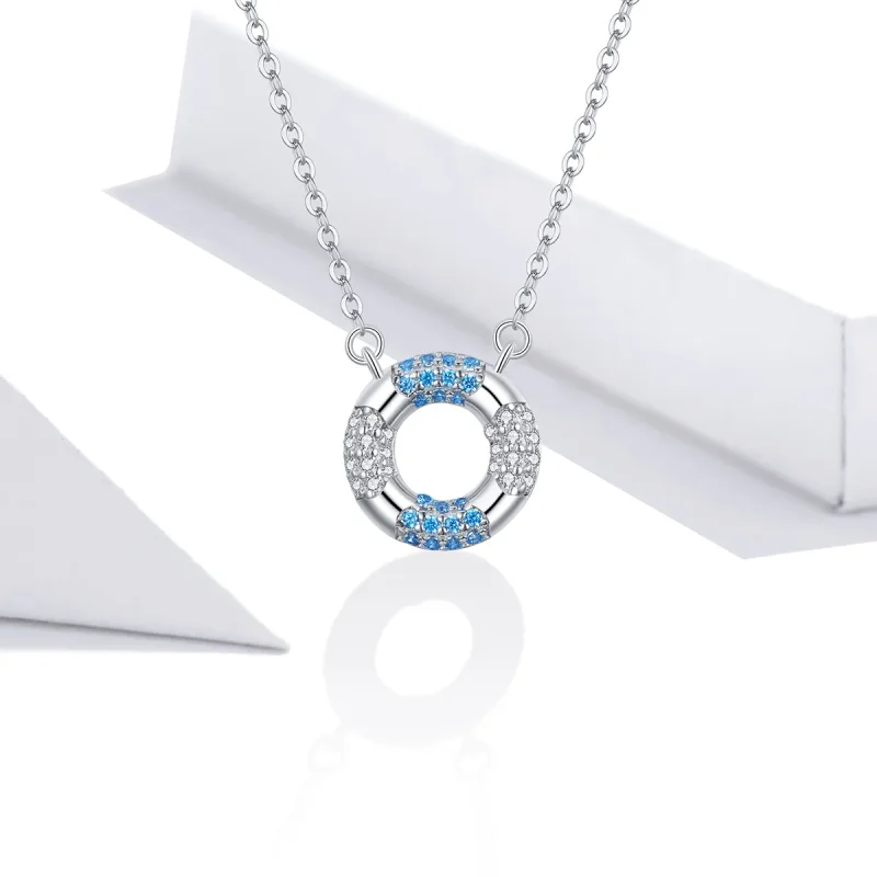 (kép) PANDORA típusú boldog úszó gyűrű collier nyaklánc - SCN447 - Megtekintés 5