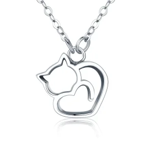 PANDORA típusú buta macska collier nyaklánc - SCN188 (kép) PANDORA típusú buta macska collier nyaklánc - SCN188