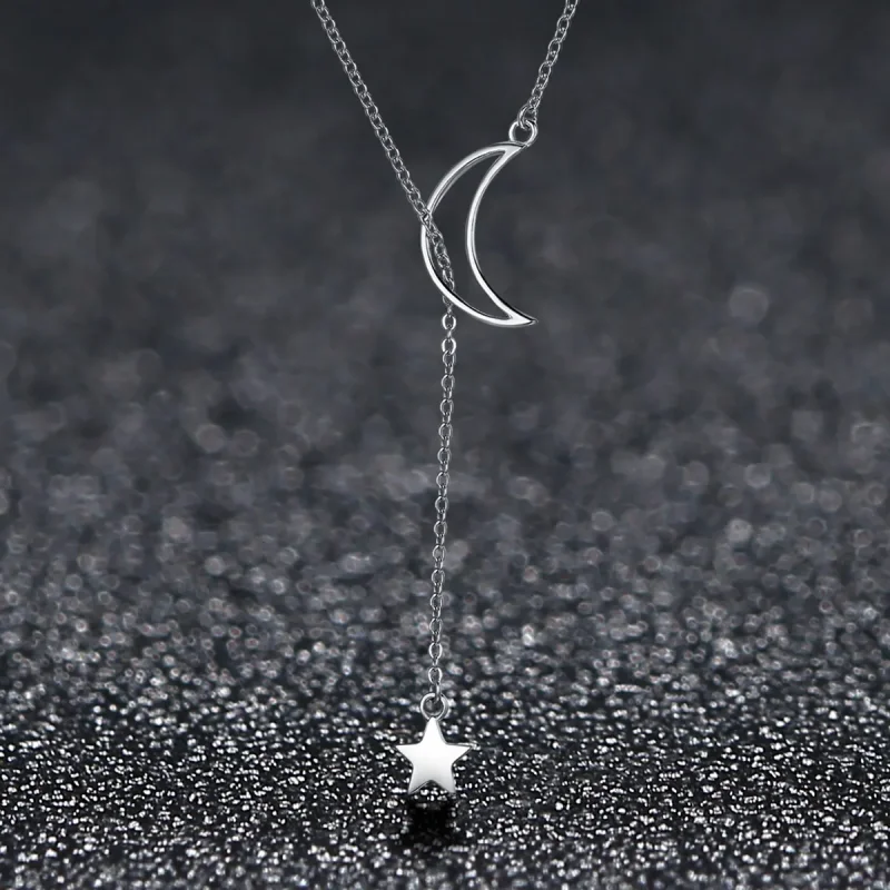 (kép) PANDORA típusú csillag és hold tündér collier nyaklánc - SCN108 - Megtekintés 3