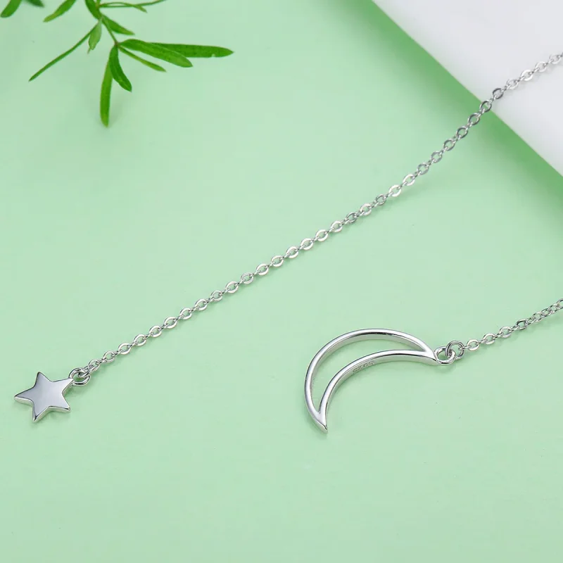 (kép) PANDORA típusú csillag és hold tündér collier nyaklánc - SCN108 - Megtekintés 5