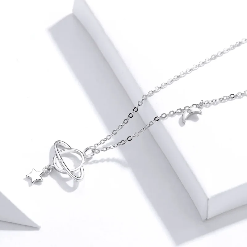 (kép) PANDORA típusú csillagközi collier nyaklánc - SCN349 - Megtekintés 3