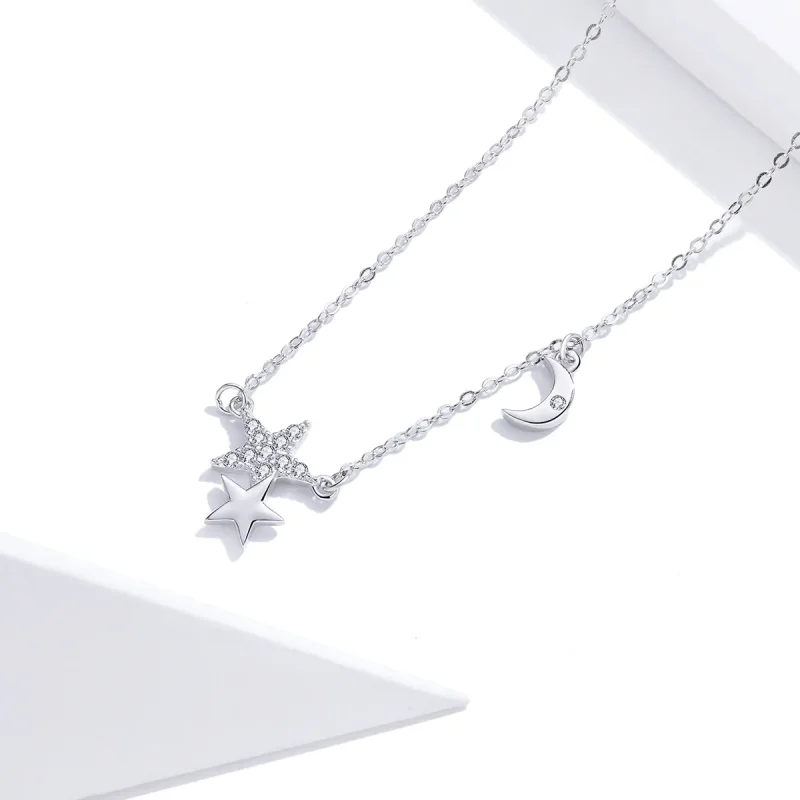 (kép) PANDORA típusú csillagok és hold történetek collier nyaklánc - SCN404 - Megtekintés 3