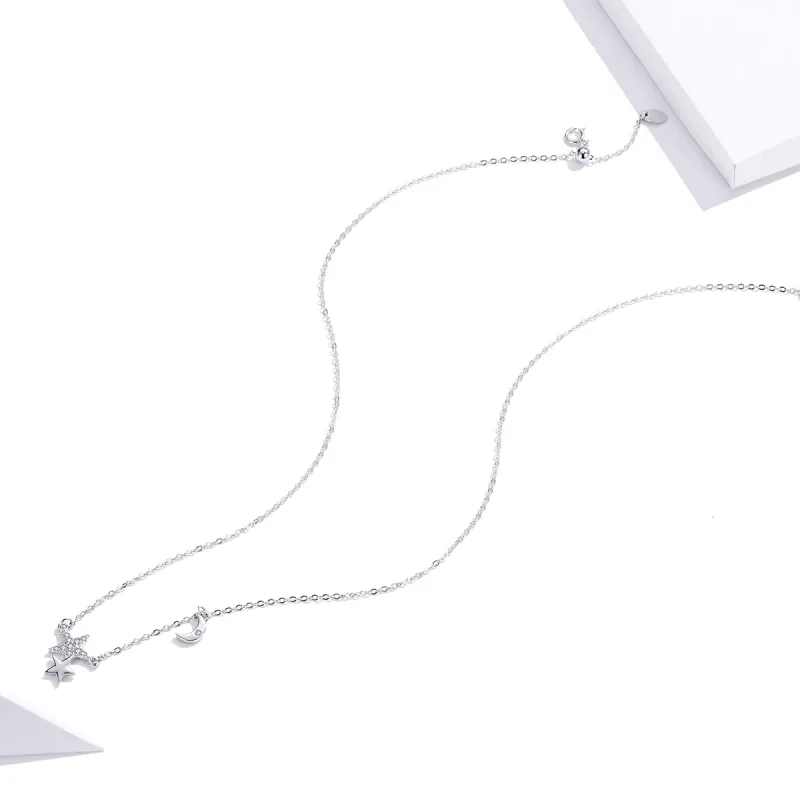 (kép) PANDORA típusú csillagok és hold történetek collier nyaklánc - SCN404 - Megtekintés 4
