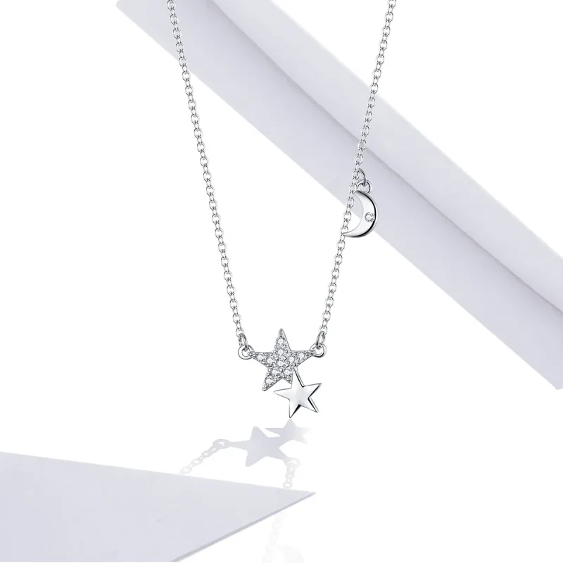 (kép) PANDORA típusú csillagok és hold történetek collier nyaklánc - SCN404 - Megtekintés 5