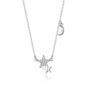(kép) PANDORA típusú csillagok és hold történetek collier nyaklánc - SCN404