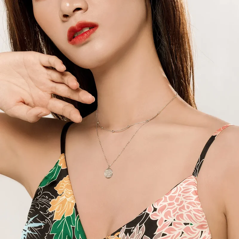 (kép) PANDORA típusú csillagos collier nyaklánc - SCN365 - Megtekintés 6