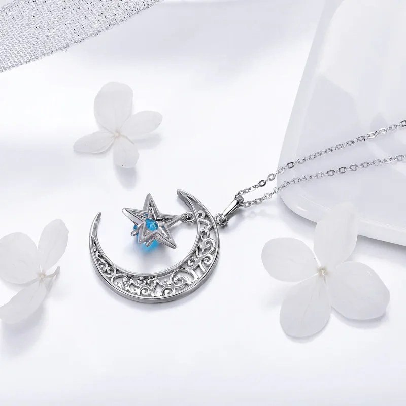 (kép) PANDORA típusú csillagos égbolt collier nyaklánc - SCN278 - Megtekintés 3
