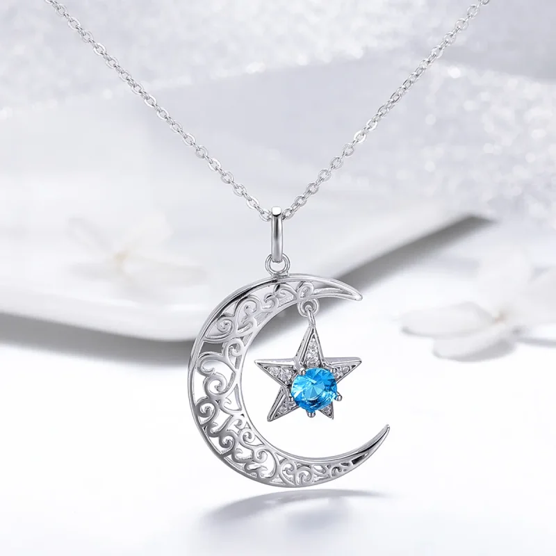 (kép) PANDORA típusú csillagos égbolt collier nyaklánc - SCN278 - Megtekintés 4