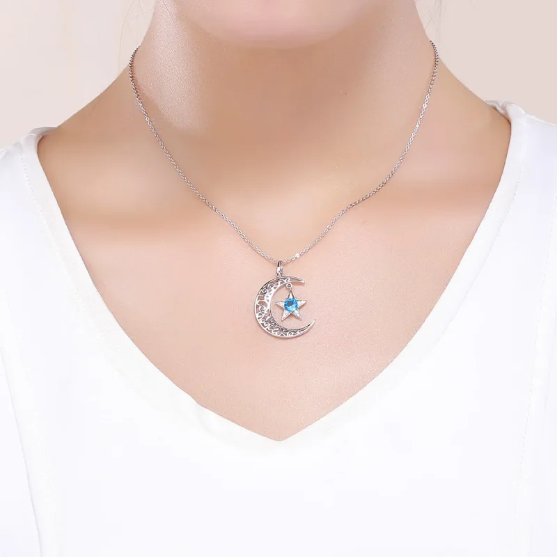 (kép) PANDORA típusú csillagos égbolt collier nyaklánc - SCN278 - Megtekintés 6