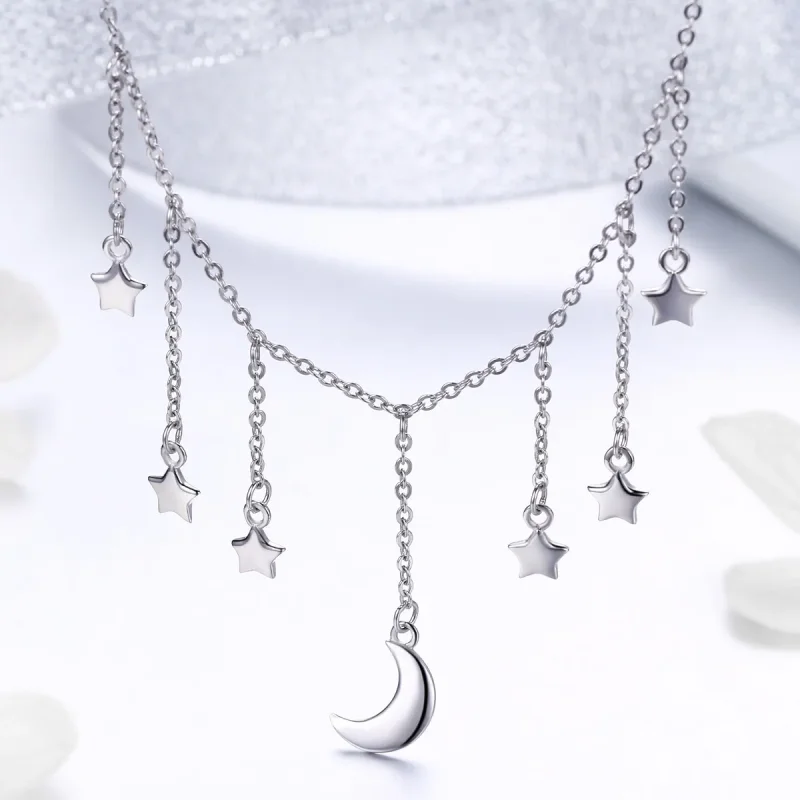 (kép) PANDORA típusú csillagos égbolt collier nyaklánc - SCN301 - Megtekintés 2