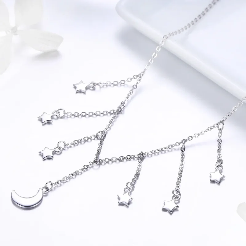 (kép) PANDORA típusú csillagos égbolt collier nyaklánc - SCN301 - Megtekintés 3