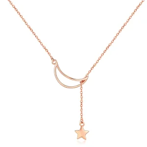 PANDORA típusú csillagos hold collier nyaklánc - SCN108-C (kép) PANDORA típusú csillagos hold collier nyaklánc - SCN108-C