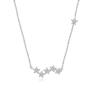 (kép) PANDORA típusú csillogó csillagok collier nyaklánc - SCN419