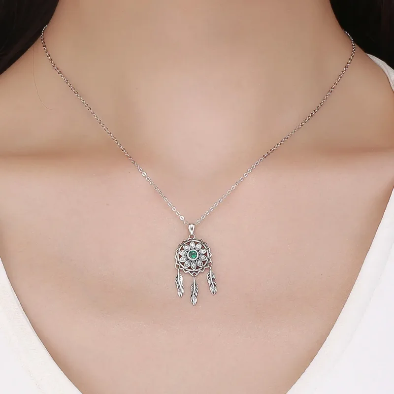 (kép) PANDORA típusú dreamcatcher collier nyaklánc - SCN263 - Megtekintés 5