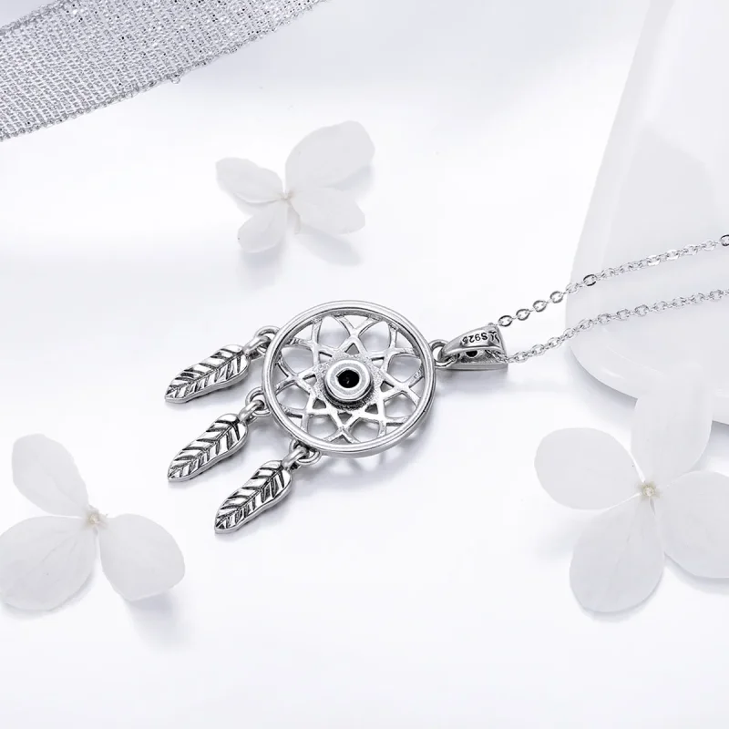 (kép) PANDORA típusú dreamcatcher collier nyaklánc - SCN279 - Megtekintés 3