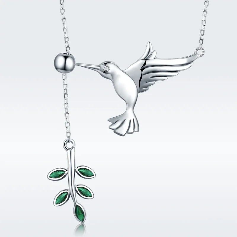 (kép) PANDORA típusú üdvözlet a kolibriktől collier nyaklánc - SCN217 - Megtekintés 3