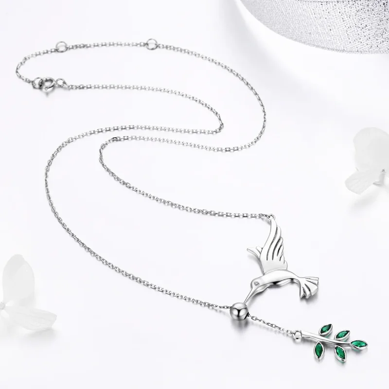 (kép) PANDORA típusú üdvözlet a kolibriktől collier nyaklánc - SCN217 - Megtekintés 4