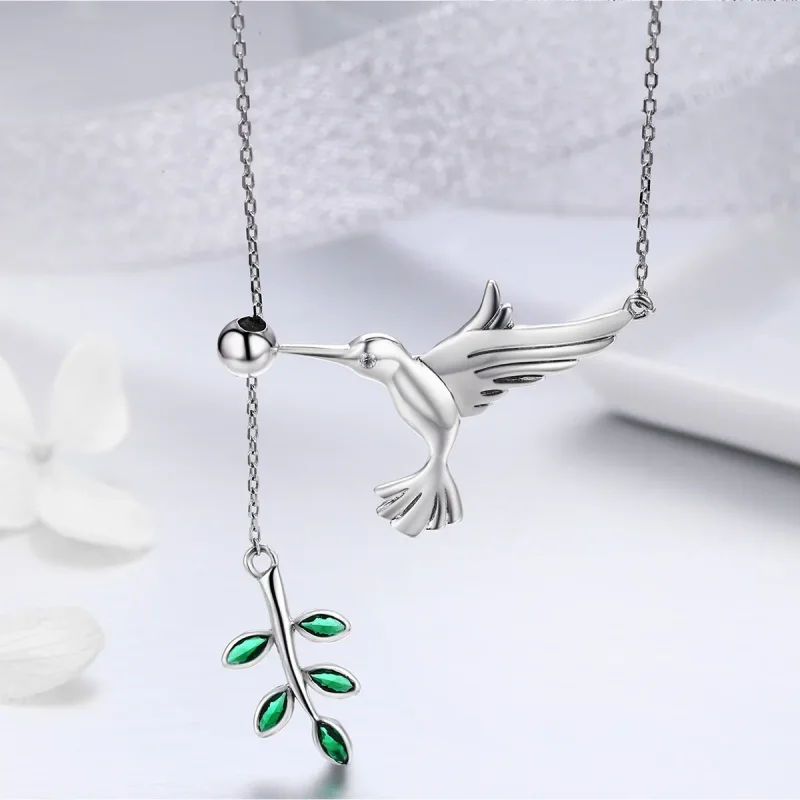 (kép) PANDORA típusú üdvözlet a kolibriktől collier nyaklánc - SCN217 - Megtekintés 5