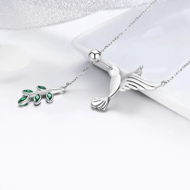 (kép) PANDORA típusú üdvözlet a kolibriktől collier nyaklánc - SCN217 - Megtekintés 6