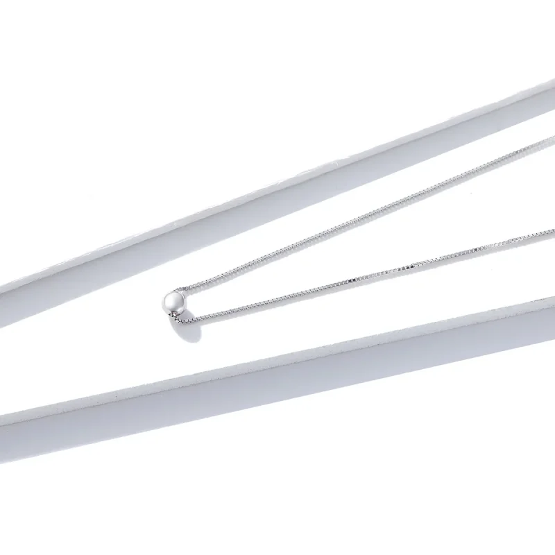 (kép) PANDORA típusú egyszerű bean collier nyaklánc - BSN097 - Megtekintés 2