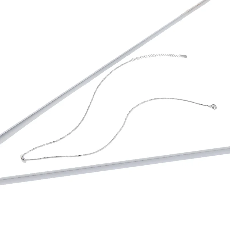 (kép) PANDORA típusú egyszerű bean collier nyaklánc - BSN097 - Megtekintés 4