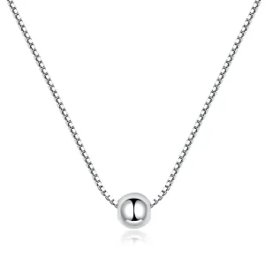 (kép) PANDORA típusú egyszerű bean collier nyaklánc - BSN097