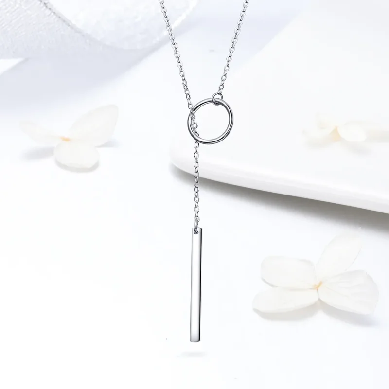 (kép) PANDORA típusú egyszerű collier nyaklánc - SCN304 - Megtekintés 4