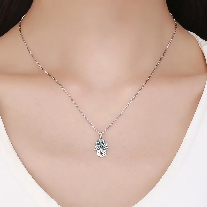 (kép) PANDORA típusú fatima őrző-védő collier nyaklánc - SCN264 - Megtekintés 6
