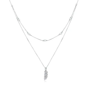(kép) PANDORA típusú fényes búza collier nyaklánc - BSN208