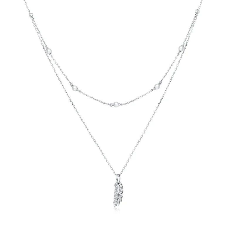 (kép) PANDORA típusú fényes búza collier nyaklánc - BSN208