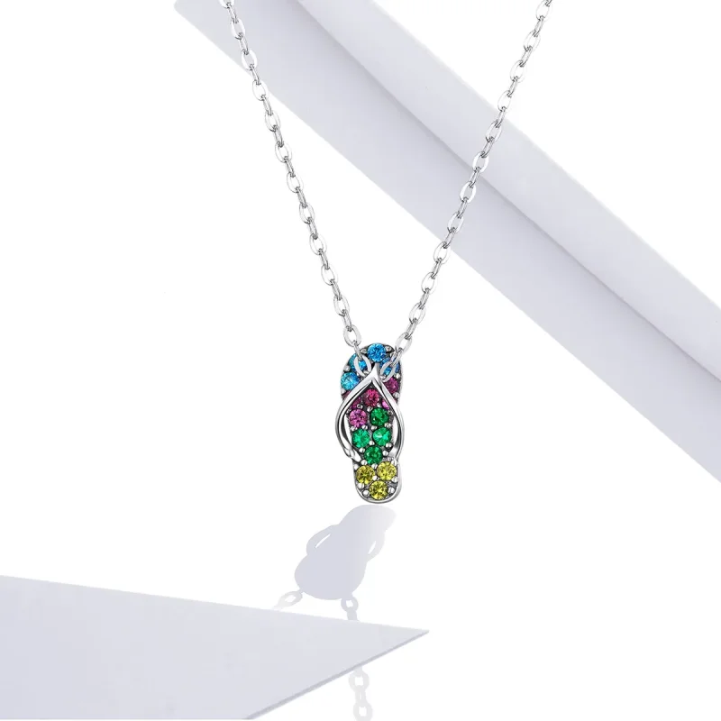 (kép) PANDORA típusú fényes papucs collier nyaklánc - SCN408 - Megtekintés 5