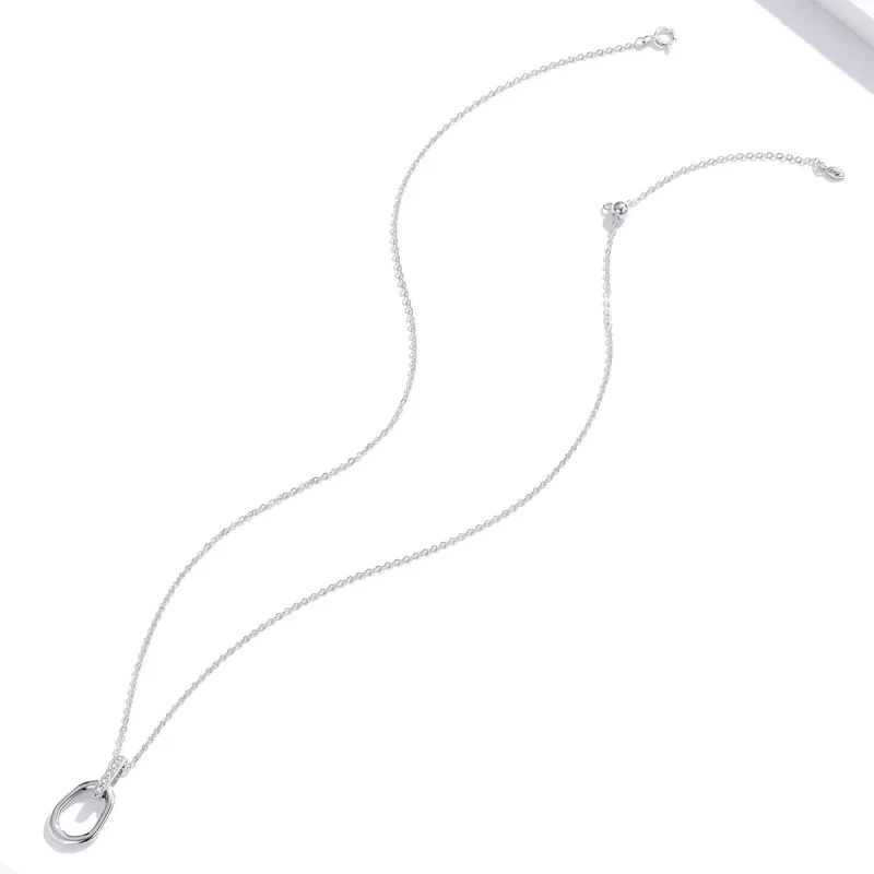 (kép) PANDORA típusú geometriai collier nyaklánc - SCN440 - Megtekintés 4