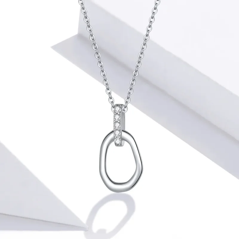 (kép) PANDORA típusú geometriai collier nyaklánc - SCN440 - Megtekintés 5