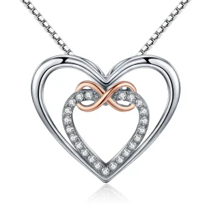 PANDORA típusú gyönyörű szív collier nyaklánc - SCN121 (kép) PANDORA típusú gyönyörű szív collier nyaklánc - SCN121