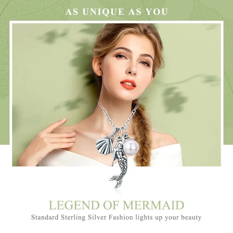 (kép) PANDORA típusú hableány legendája collier nyaklánc - SCN237 - Megtekintés 2