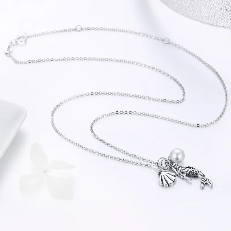 (kép) PANDORA típusú hableány legendája collier nyaklánc - SCN237 - Megtekintés 3