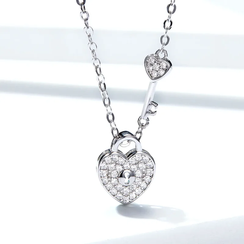 (kép) PANDORA típusú heartlock collier nyaklánc - SCN315 - Megtekintés 2
