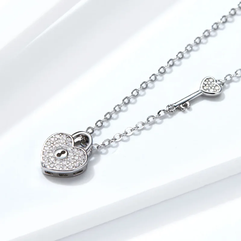 (kép) PANDORA típusú heartlock collier nyaklánc - SCN315 - Megtekintés 3