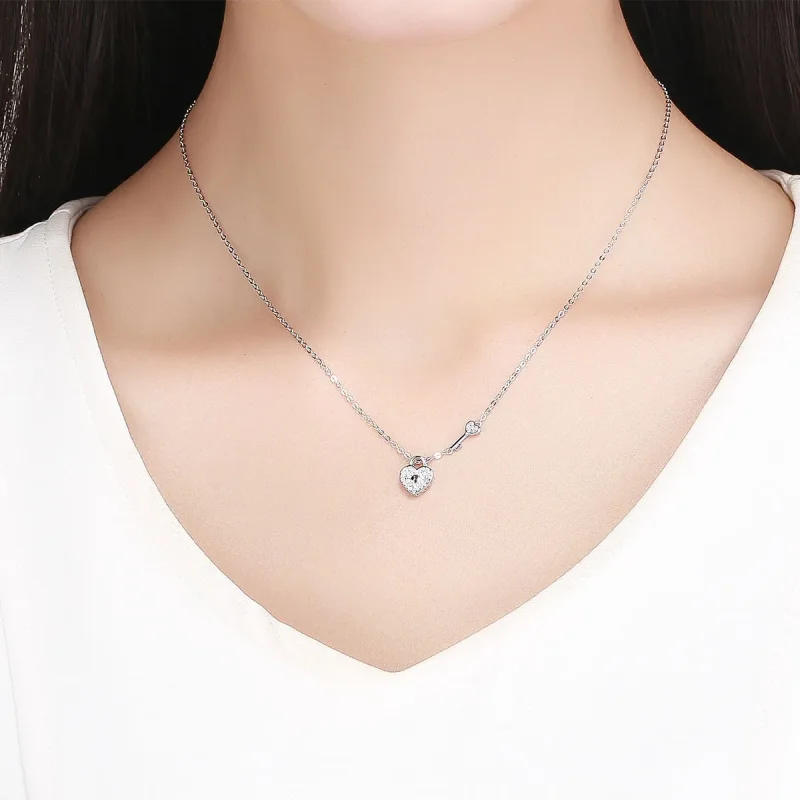 (kép) PANDORA típusú heartlock collier nyaklánc - SCN315 - Megtekintés 6