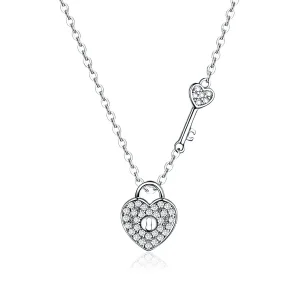 PANDORA típusú heartlock collier nyaklánc - SCN315 (kép) PANDORA típusú heartlock collier nyaklánc - SCN315
