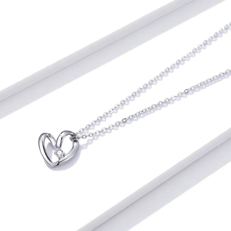 (kép) PANDORA típusú hálaadás szíve collier nyaklánc - SCN450 - Megtekintés 2