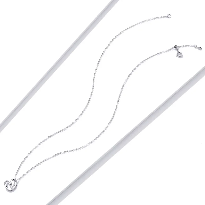 (kép) PANDORA típusú hálaadás szíve collier nyaklánc - SCN450 - Megtekintés 4