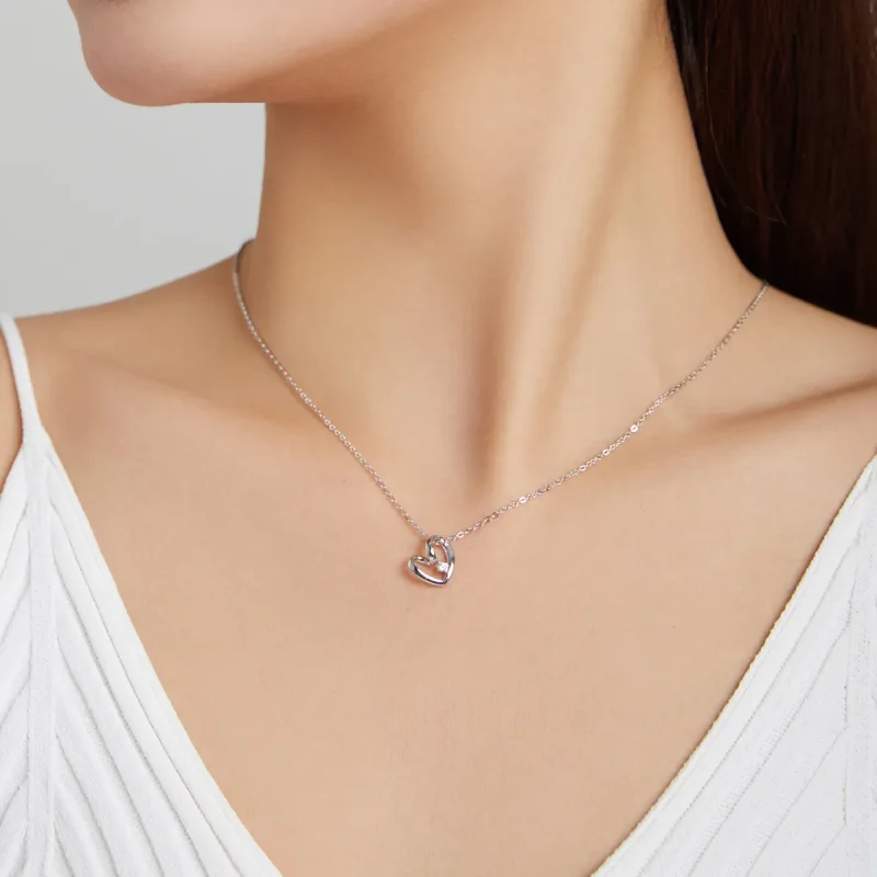 (kép) PANDORA típusú hálaadás szíve collier nyaklánc - SCN450 - Megtekintés 6