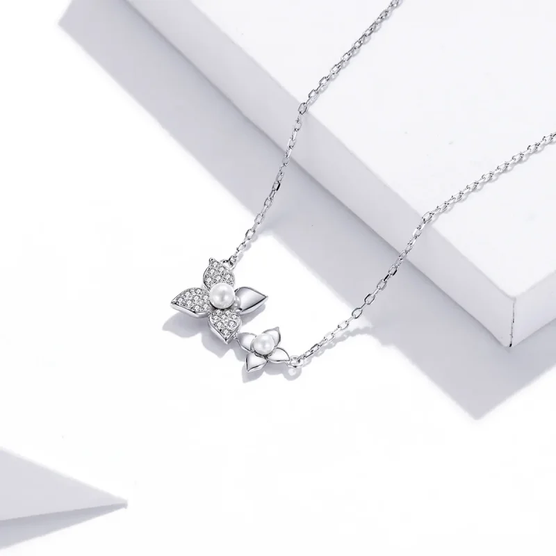 (kép) PANDORA típusú hortenzia bál collier nyaklánc - SCN438 - Megtekintés 3