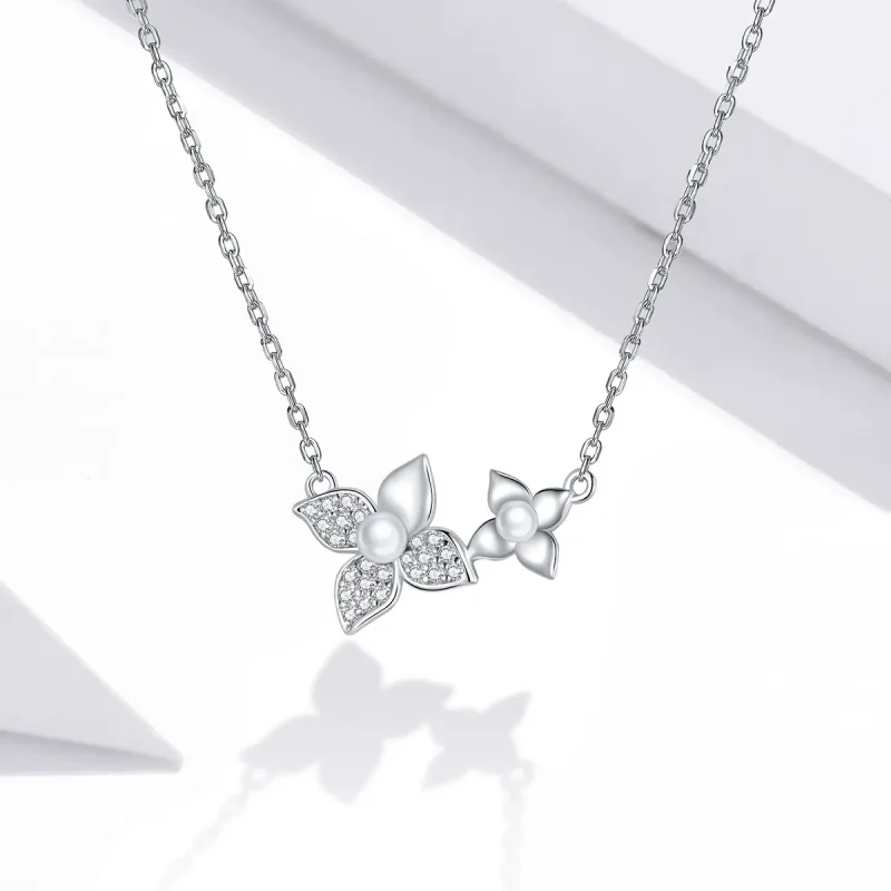 (kép) PANDORA típusú hortenzia bál collier nyaklánc - SCN438 - Megtekintés 5
