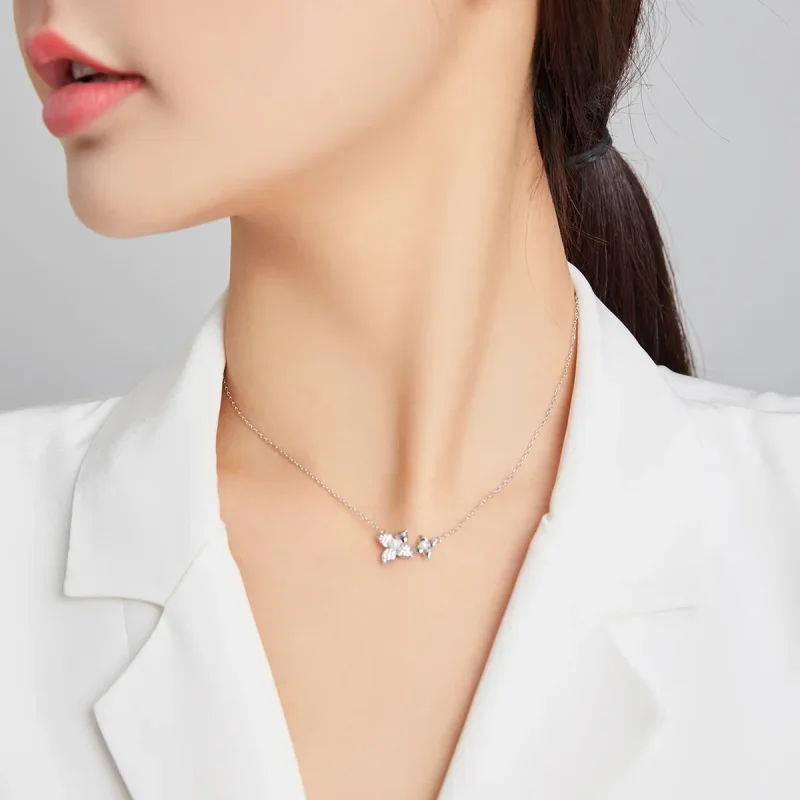 (kép) PANDORA típusú hortenzia bál collier nyaklánc - SCN438 - Megtekintés 6