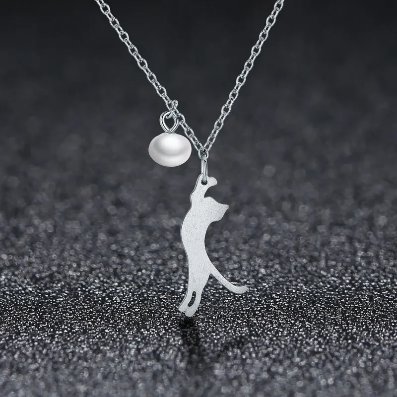 (kép) PANDORA típusú játékos cica collier nyaklánc - SCN175 - Megtekintés 3